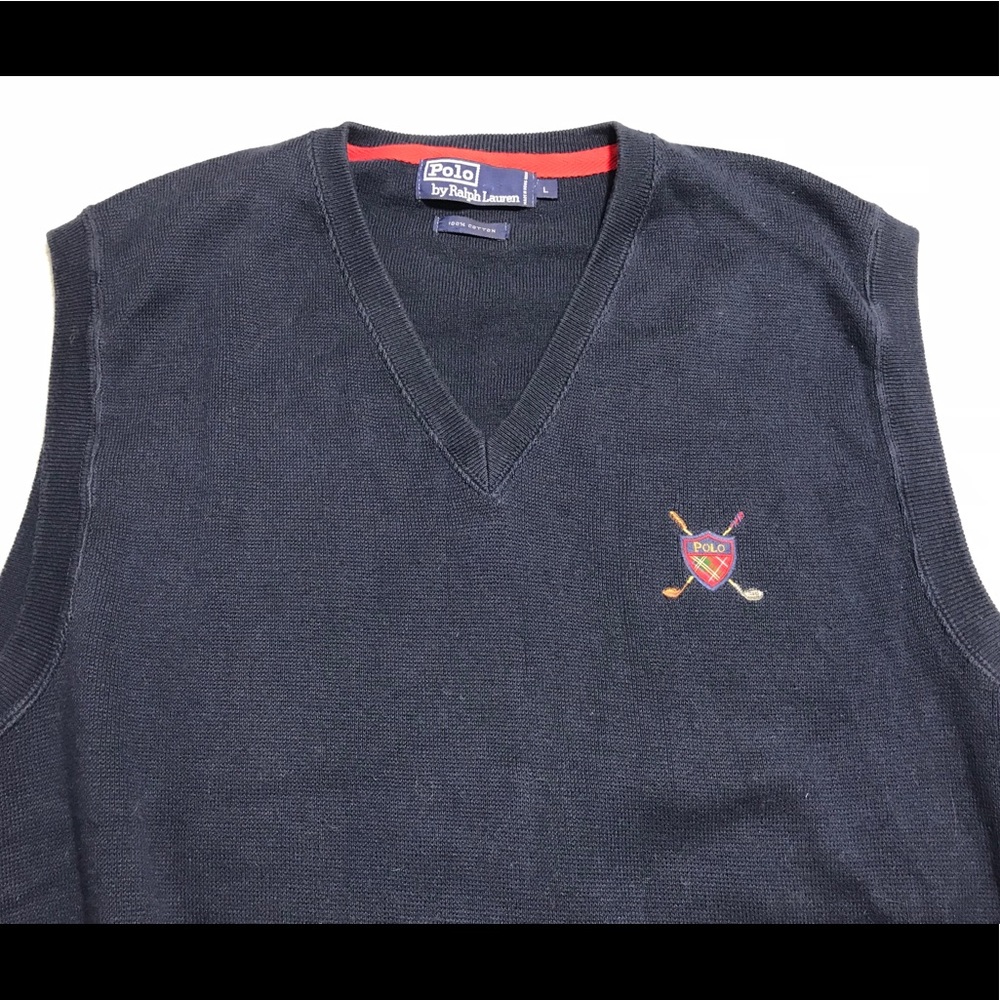 Men’s polo by Ralph Lauren sweater vest size L